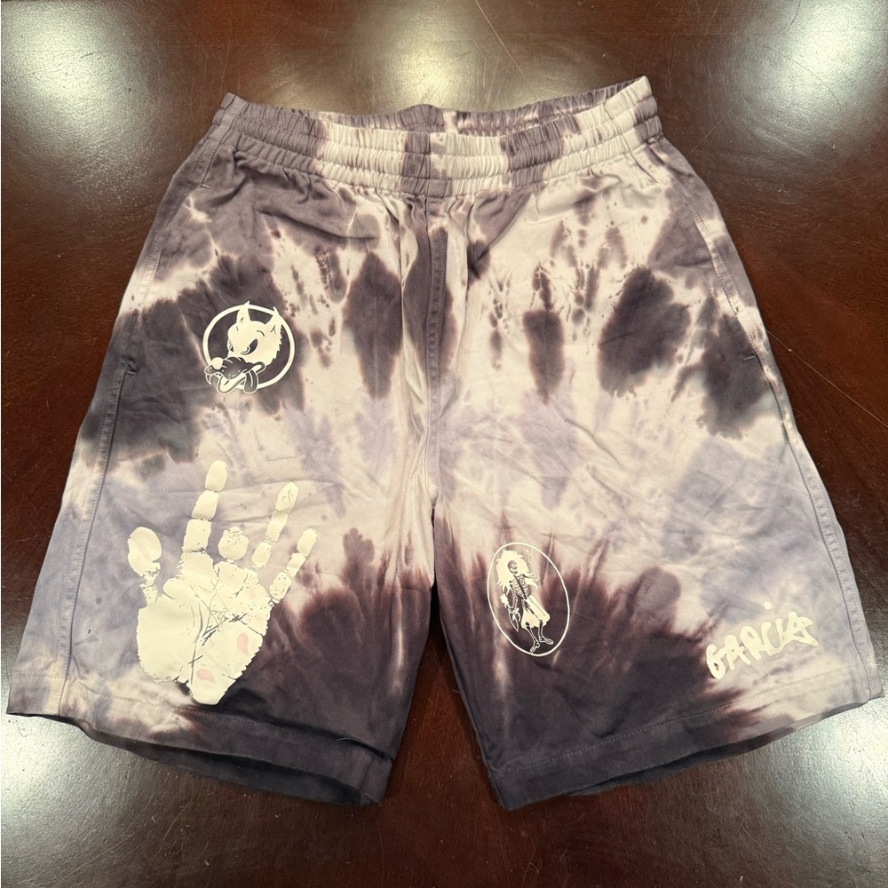Teddy Fresh Purple and Black Jean Shorts
